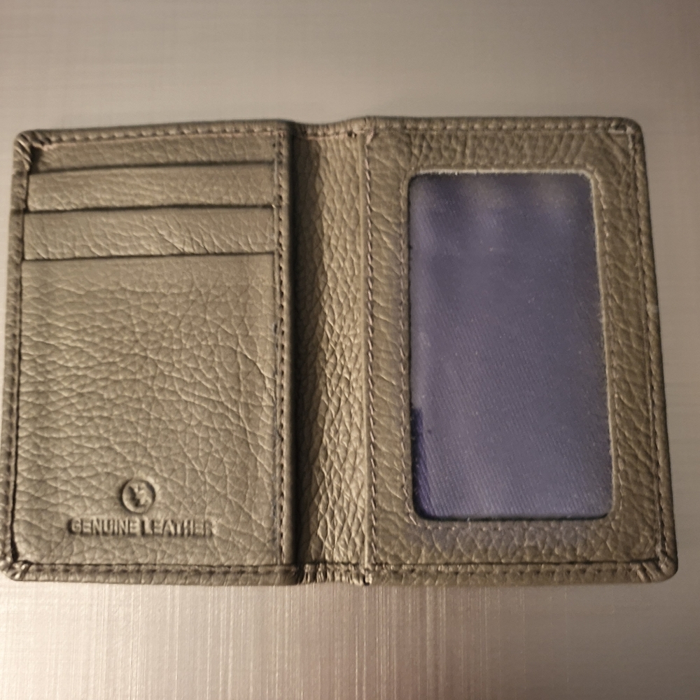 Grey Men's Front Pocket Card Holder